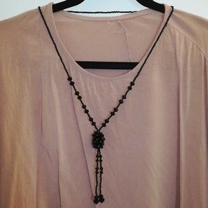 Black tassle beautiful necklace